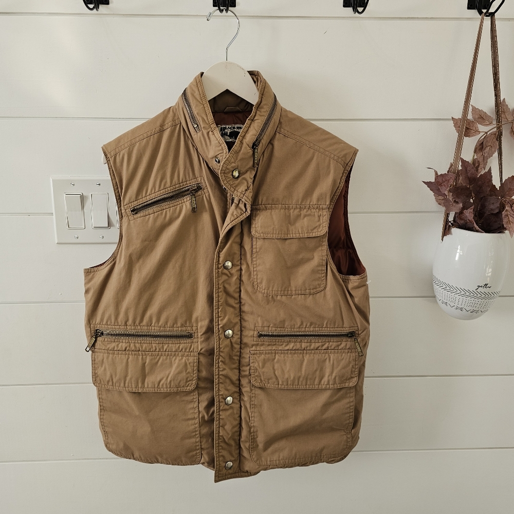 Vintage Black Bear Brand mens DUCK DOWN Vest sz M